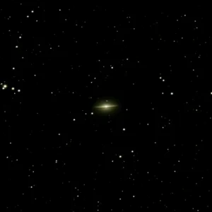 Sombrero Galaxy as seen through our scopes while stargazing in Sedona